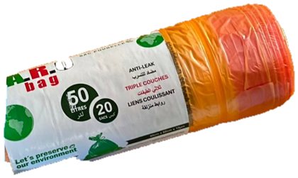 20 sacs A.R.O bag 50 L