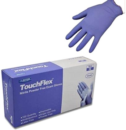 TouchFlex · 100 Nitrile violet