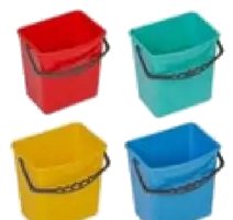 Plastique extra Seau carré 6 L