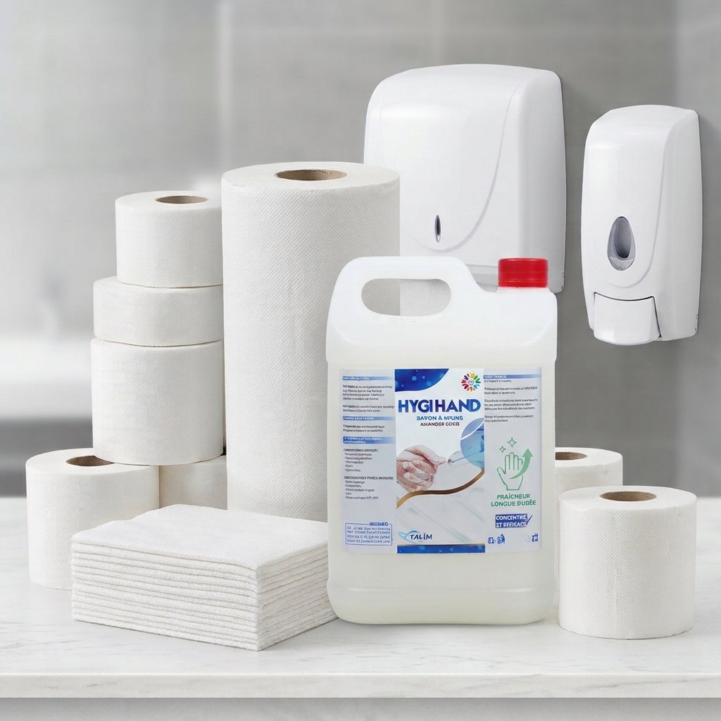 Papier hygiénique, essuie-mains, savons et distributeurs – Beccaprime